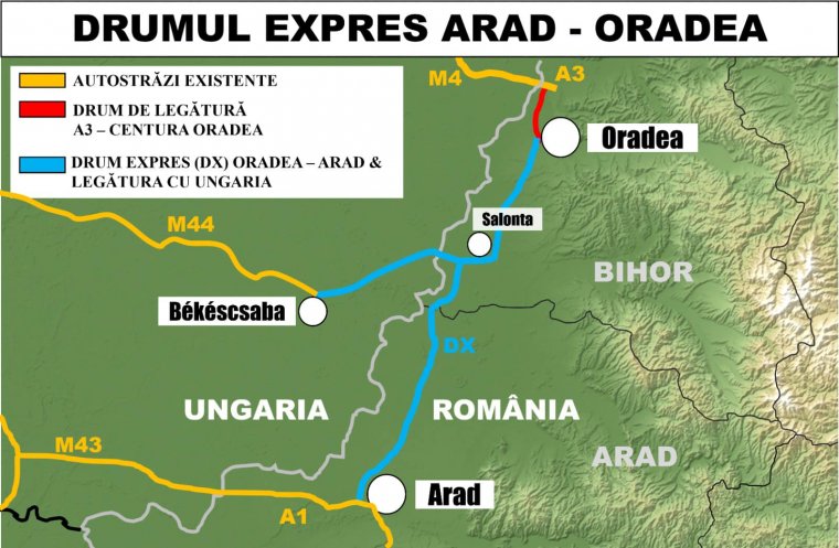 Módosítanák a Nagyvárad–Arad gyorsforgalmi út nyomvonalát a vállalkozók