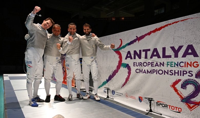 Aranyérmet szerzett a magyar férfi kardcsapat az Európa-bajnokságon