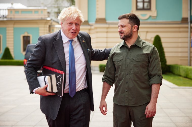 Boris Johnson váratlanul Kijevbe látogatott