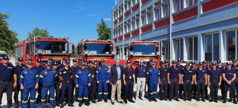 Megérkeztek a romániai tűzoltók Görögországba, ahol ismét segítséget nyújtanak az erdőtüzek elleni küzdelemben