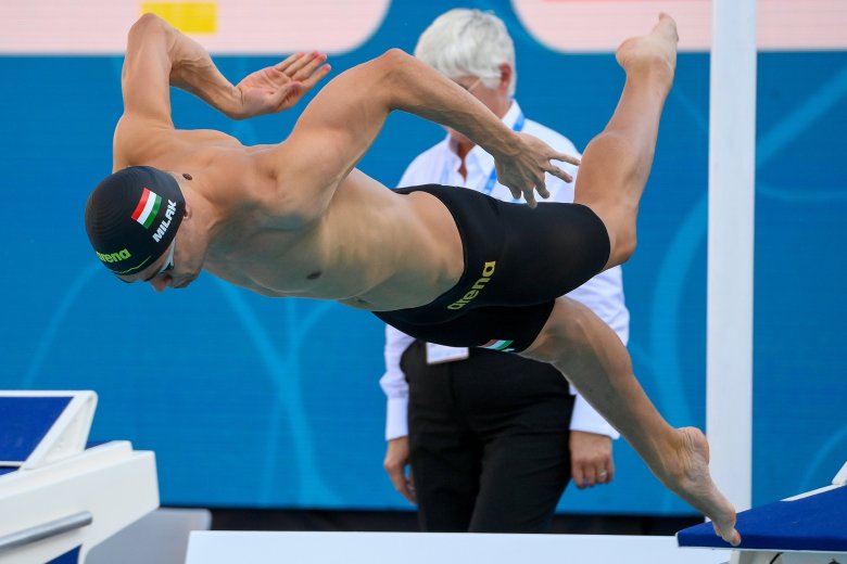 Milák Kristóf aranyérmes 100 méter pillangón