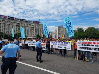 Energia-ársapkáért tüntettek a kohászati szakszervezetek