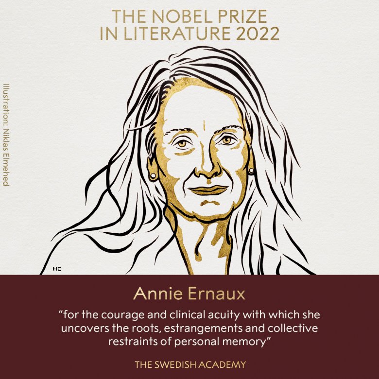 Annie Ernaux francia írónak ítélték az irodalmi Nobel-díjat