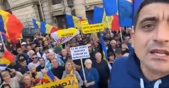 Az AUR ismét tüntetést szervezett Bukarestben, ezúttal a magas energiaárak ellen tiltakoznak