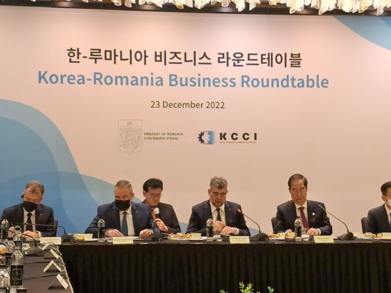 Ciucă Dél-Koreában: Románia érdekelt a Dél-Koreával való együttműködés megerősítésében