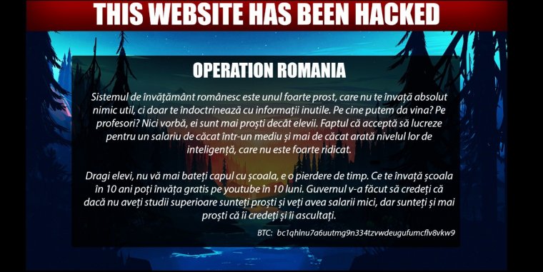 Hackertámadás érte az oktatási minisztérium honlapját