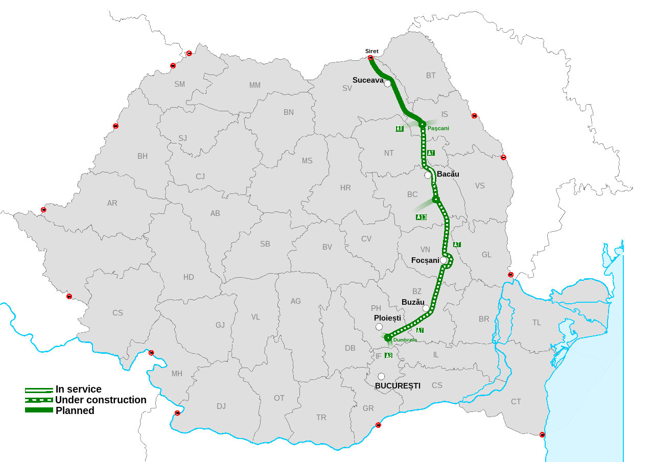 Hatszázmillió eurós kölcsönt vesz fel Románia a moldvai autópálya szakaszának megépítésére