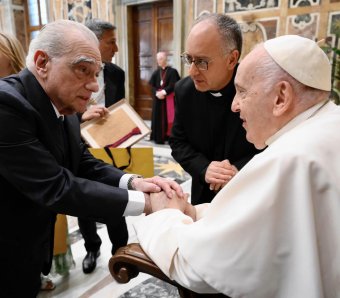 Jézusról forgat filmet Martin Scorsese, az Oscar-díjas rendező találkozott Ferenc pápával a Vatikánban