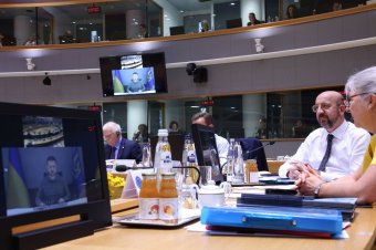 Az EU elkötelezett Moszkva felelősségre vonása mellett, Zelenszkij a csatlakozási tárgyalások elkezdését követeli