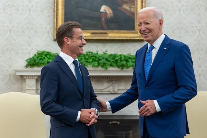 Joe Biden szerint Washington erősen támogatja Svédország NATO-csatlakozását