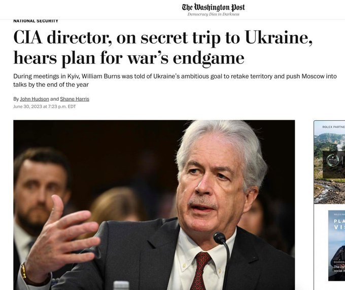 Ukrajnában járt a CIA igazgatója, Washington elismeri, hogy lassú az ukrán ellentámadás, de mindent megtesz, hogy előmozdítsa