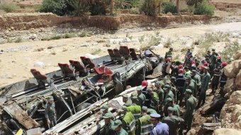 Súlyos buszbaleset Marokkóban 24 halálos áldozattal