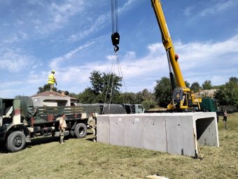 Nekilátott az óvóhelyek kiépítésének a román hadsereg a Duna-menti konfliktusövezetben
