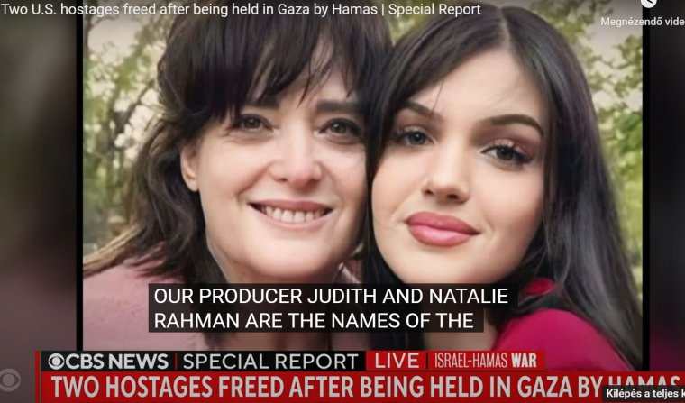 Szabadon engedte két amerikai túszát a Hamász