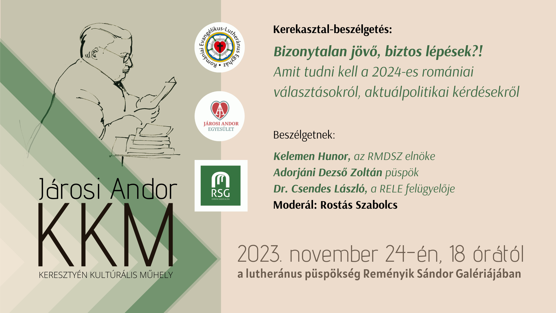 Terítéken a 2024-es választások, aktuálpolitikai kérdések Kelemen Hunorral a Járosi-műhelyben