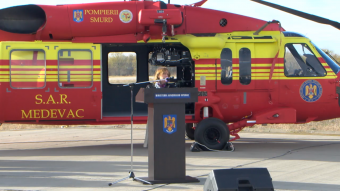 Black Hawk típusú mentőhelikoptereket kapott a román katasztrófavédelem