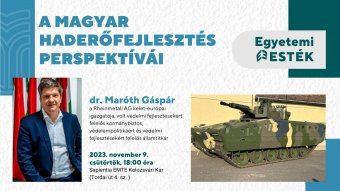 A magyar haderőfejlesztésről tart előadást dr. Maróth Gáspár a Sapientia egyetem kolozsvári karán