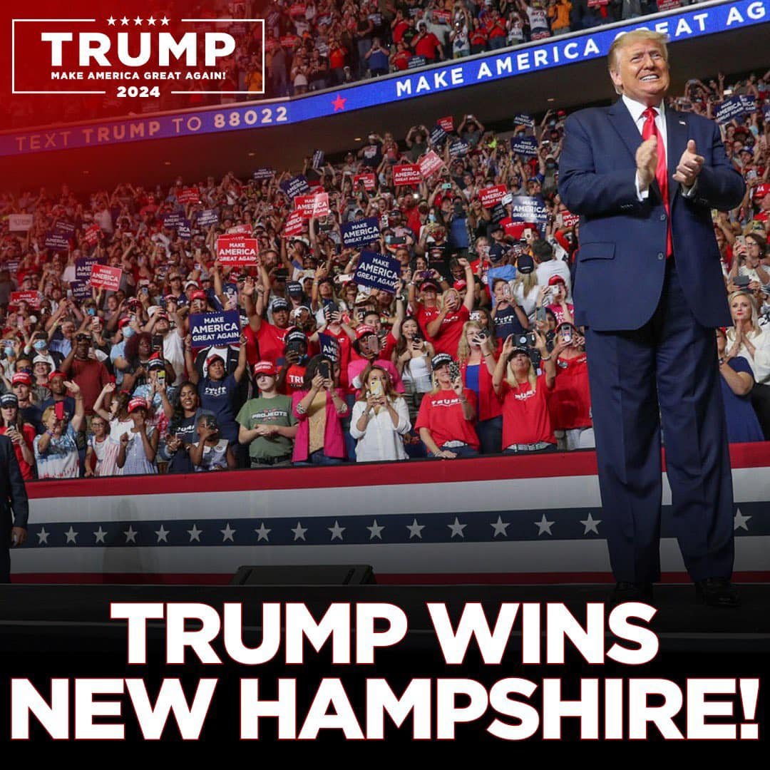 Donald Trump behúzta a New Hampshire-i republikánus előválasztást is, Nikki Haley nem adja fel