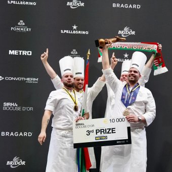 Harmadik lett a magyar csapat a legnagyobb presztízsű nemzetközi szakácsversenyen