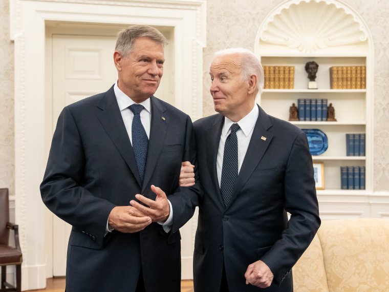 NATO-főtitkári aspirációi is terítékre kerültek Iohannis és Biden washingtoni megbeszélésén