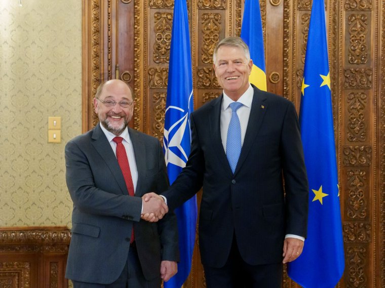 Iohannis Martin Schulz volt EP-elnökkel tárgyalt az aktuális geopolitikai helyzetről