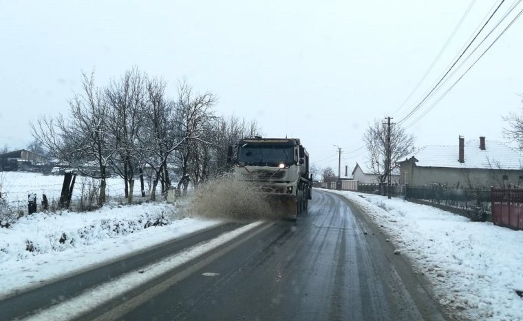 Be kellett vetni a hóekét Kolozs megye több vidékén – VIDEÓ