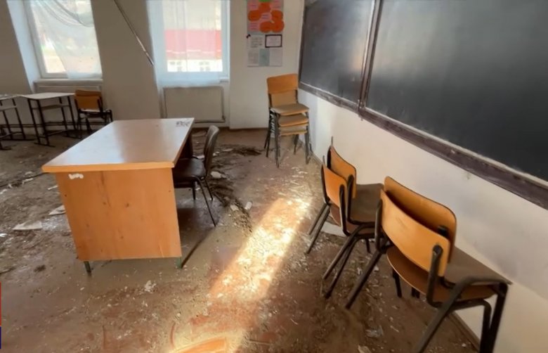 Huzat, galambok: találgatják a Szeben megyei iskolában történt mennyezetomlás okát