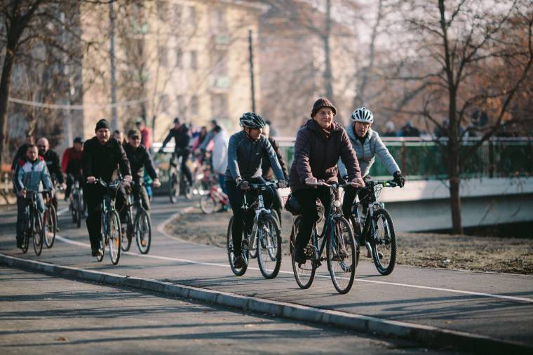 Arra buzdítják a sepsiszentgyörgyieket, hogy kerékpárral járjanak munkába