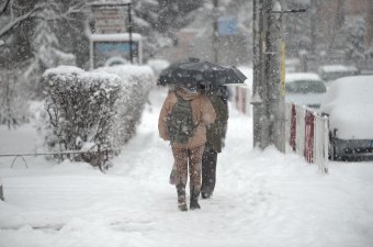 Elsőfokú hóvihar- és szélriadó hat erdélyi megyében és a hegyvidéken