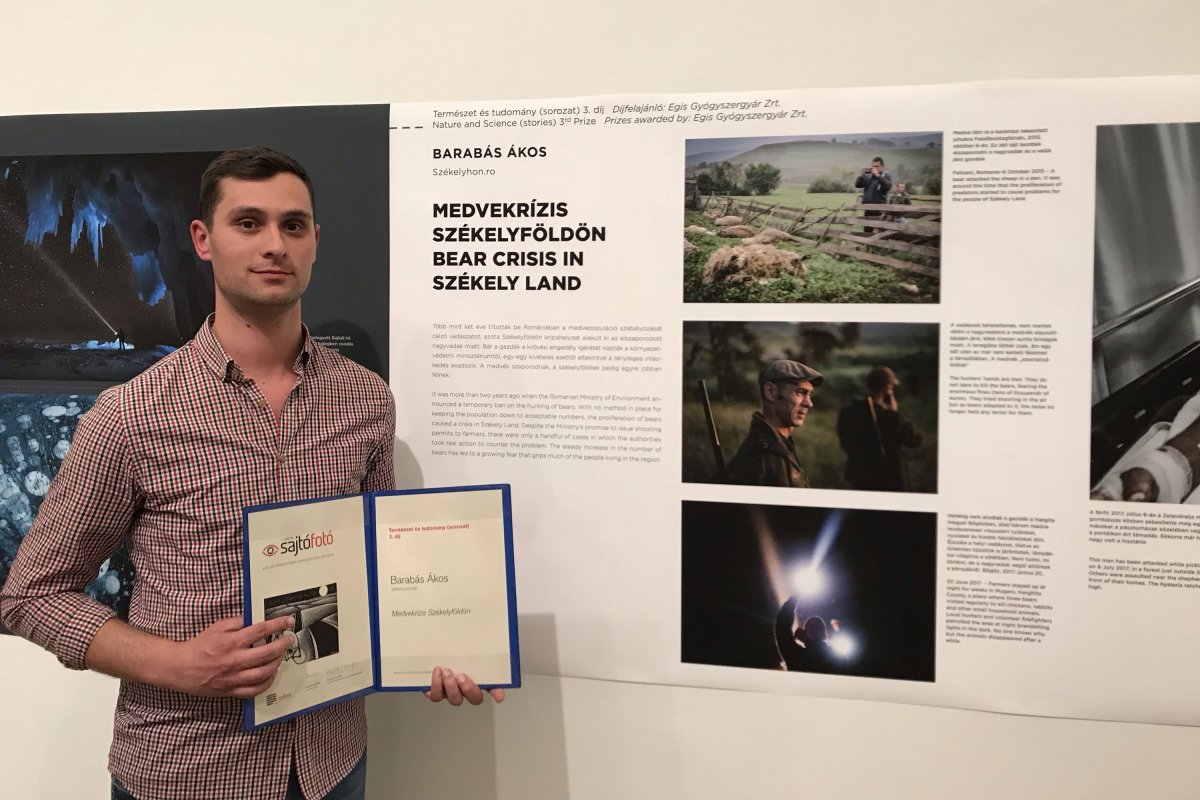 Rangos díjat vehetett át a Székelyhon fotóriportere Budapesten