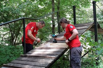 Karbantartási munkálatok zajlanak a Vargyas-szoros turistaösvényein