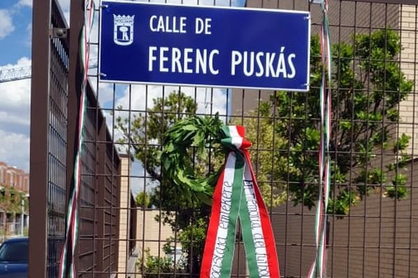 Puskás Ferencről neveztek el utcát Madridban