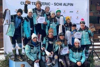 Brassópojánán versenyeztek a fiatal csíki alpesi sízők