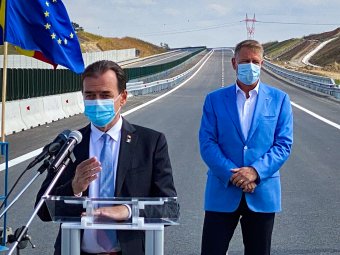 Iohannis sürgetett, Orban fenyegetett az új autópálya-szakasz átadóján Maros megyében