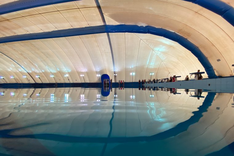 Egyelőre a sportolók használhatják a marosvásárhelyi sátortetős medencét