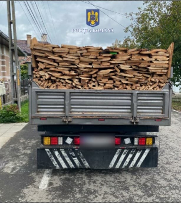 A fát szállító járműveket ellenőrizték a rendőrök – bírságoltak is