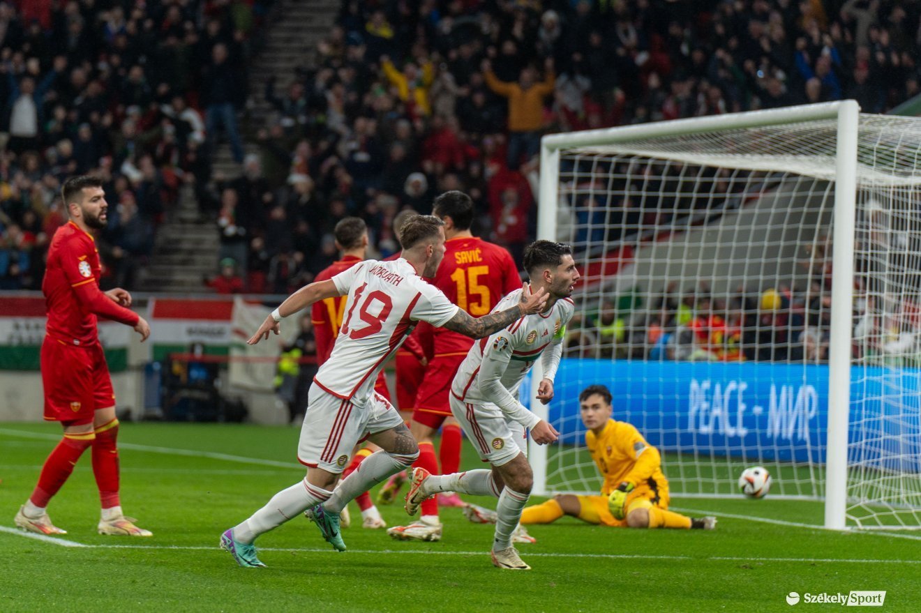 Lehet szavazni: Szoboszlai Montenegró elleni első találata is esélyes a forduló legszebb gólja címre
